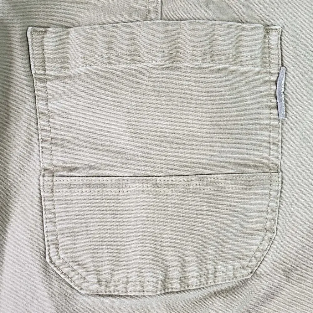 Duluth Trading Co Cargo Shorts Flex Fire Hose Men's Size 40 Khaki Beige Relaxed